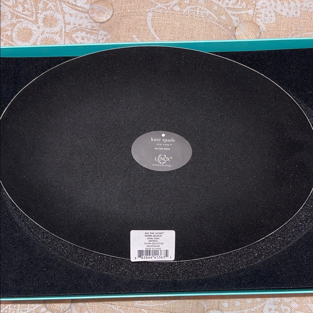 Kate Spade Green and Gold Word Search Tray - Picture 3 of 4